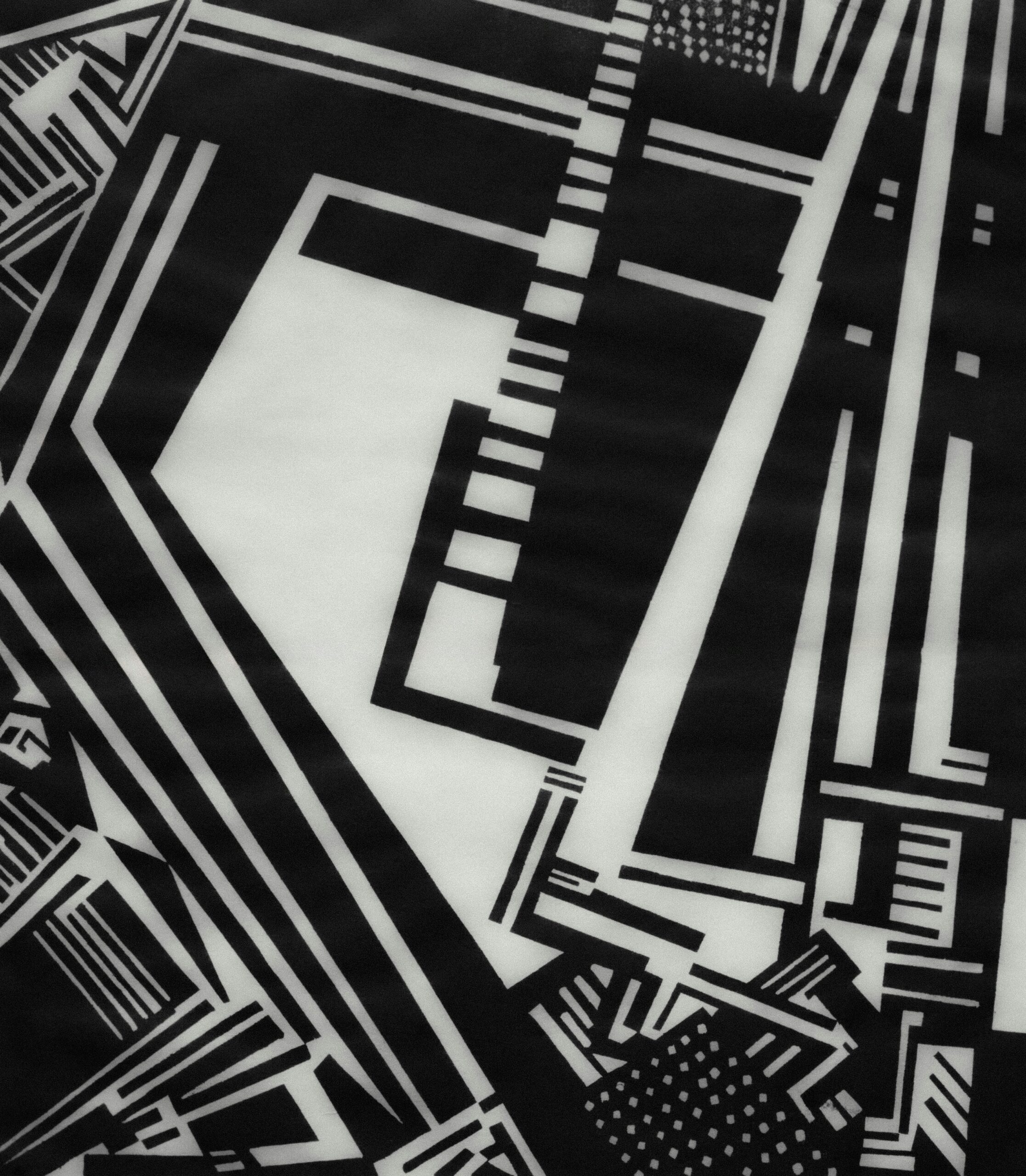 Black and white abstract motherboard